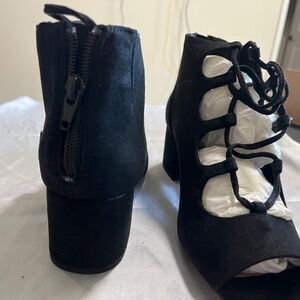 Black Suede Booties